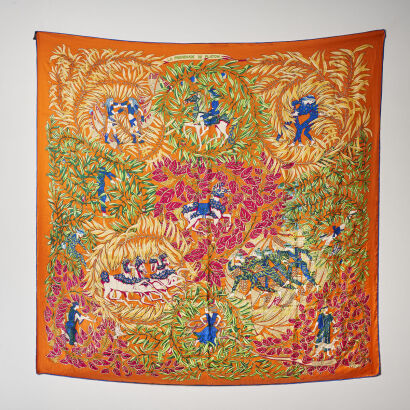 Hermes La Promenade De Platon Scarf