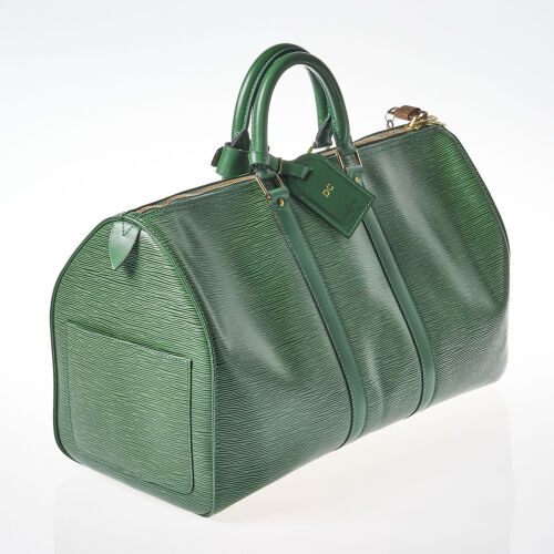 Louis Vuitton Green Epi Keepall Bag
