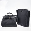 Hermes Herbag 2 in 1 Black Toile Backpack