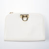 Salvatore Ferragamo Gancini White Shoulder Bag