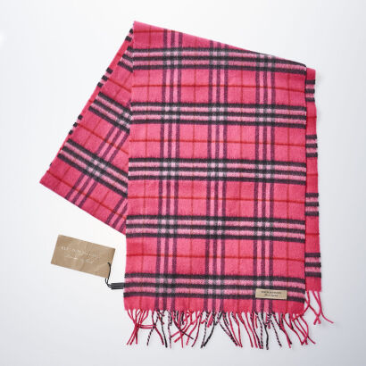 Burberry Pink Cashmere Scarf