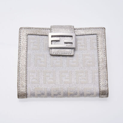 Fendi Zucchino Canvas Wallet