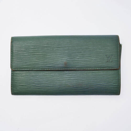 Louis Vuitton Green Epi Long Wallet