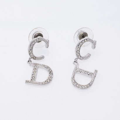 Dior CD Drop Earrings
