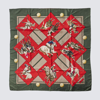 Hermes Horse Polo Scarf