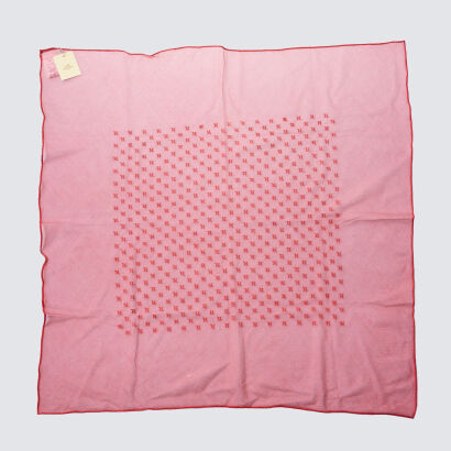Hermes Sheer Coral Scarf