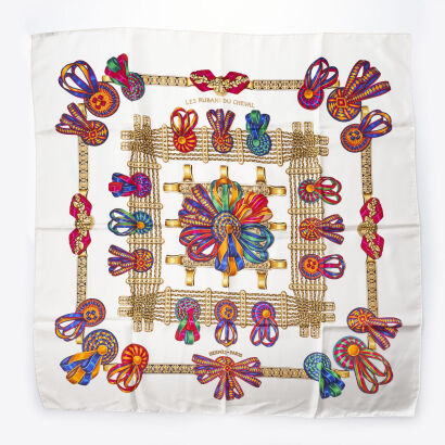 Hermes Les Rubans Du Cheval Scarf