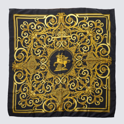 Hermes Les Tuileries Silk Scarf