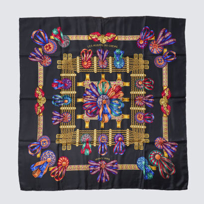 Hermes Les Rubans Du Cheval Scarf