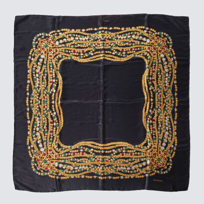 Chanel Chain Motif Scarf