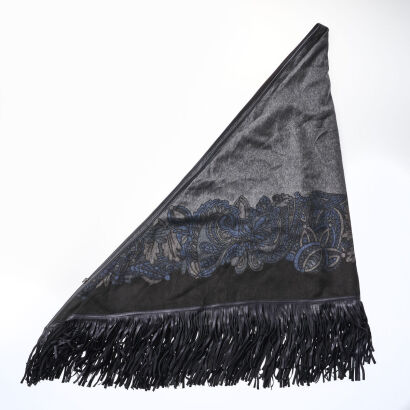 Loro Piana Cashmere and Leather Shawl