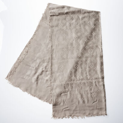 Louis Vuitton Champagne Monogram Scarf