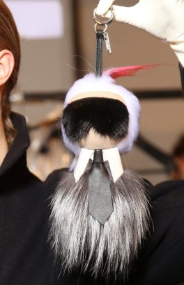 Fendi Karl Lagerfeld Bag Bug Keychain
