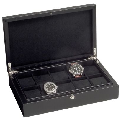 Beco Technic Piano Black 10 Watch Storage Box