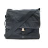 Prada Black Nylon Flap Messenger Bag