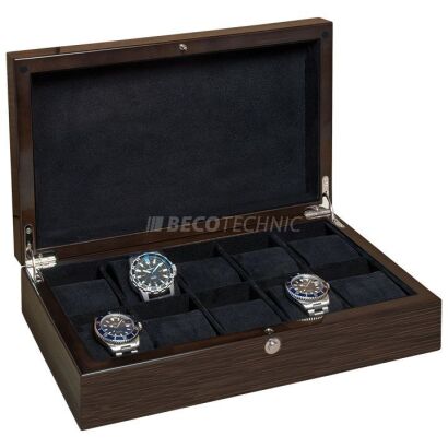 Beco Technic Walnut Veneer 10 Watch Storage Box