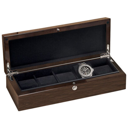 Beco Technic Walnut Veneer 5 Watch Storage Box