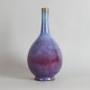 A Chinese Late Qing Dynasty Flambe-glazed Pear-shaped Bottle Vase (Da Qing Qianlong Nian Zhi Mark)