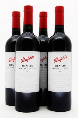 (4) 2003 Penfolds Bin 28 Kalimna Shiraz