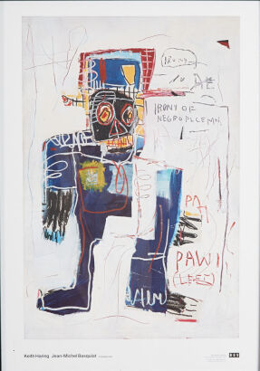 Crossing Lines - Jean-Michel Basquiat/Keith Haring Exhibition Poster 