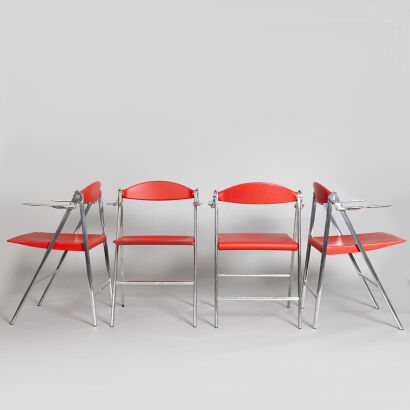 A Set of Eight Poltrona Frau 'Donald' Chairs 