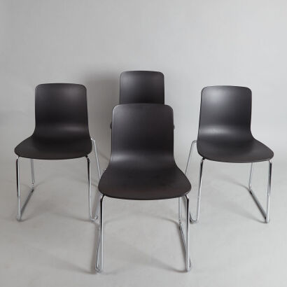 A Set of Four Jasper Morrison 'HAL Sledge' Chairs for Vitra