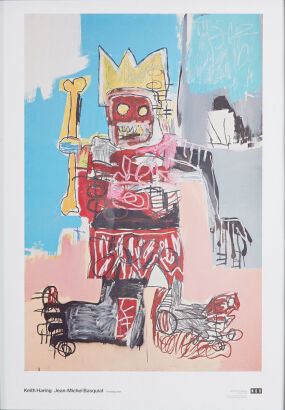 Crossing Lines - Jean-Michel Basquiat/Keith Haring Exhibition Poster