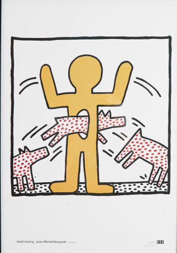 Crossing Lines - Jean-Michel Basquiat/Keith Haring Exhibition Poster