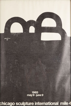 A Chicago Sculpture International Print by Eduardo Chillida