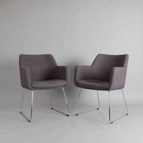 A Set of Four Konfurb Sleigh Base Chairs&nbsp;