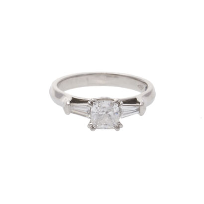 Naveya & Sloane Platinum Three Stone Diamond Ring