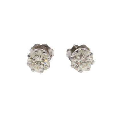 18ct White Gold 1.40ct Diamond Stud Earrings