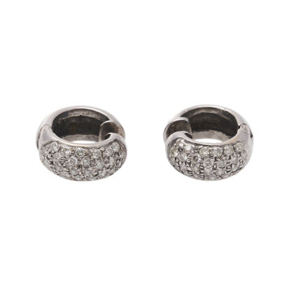 14ct Diamond Huggie Earrings