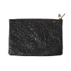 Chanel Camellia Embossed Leather Clutch Bag