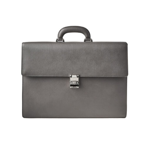 Montblanc Meisterstuck Grey Saffiano Briefcase