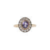 18ct Sapphire and Diamond Cluster Ring