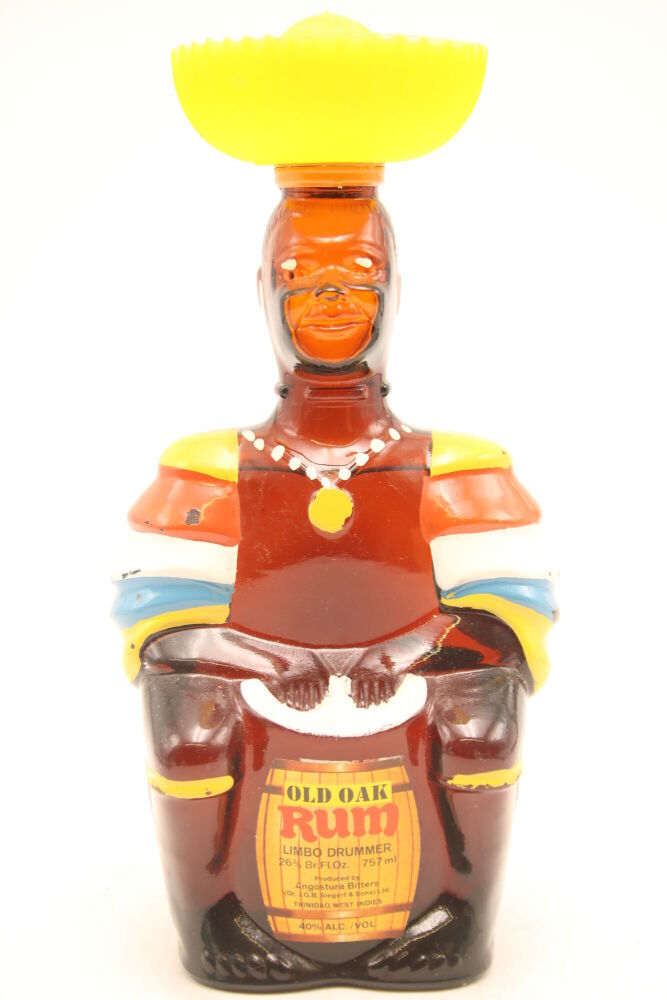 Vintage Angostura Trinidad Old Oak Limbo Drummer Rum Caribbean