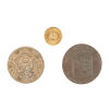 Three Old Silver, Gold and Copper Coins