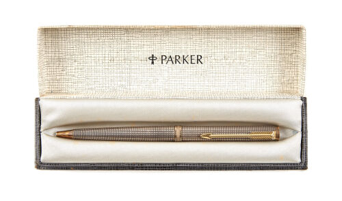 A Vintage French Silver and Gold Parker Ball Point Pen C.1950