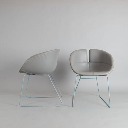 A Pair of 'Fjord' Tub Chairs by Moroso