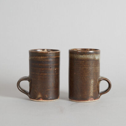 A Pair of Len Castle Coffee Mugs