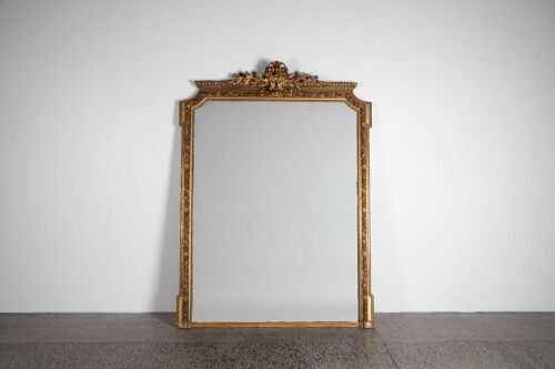 An Antique French Giltwood Mirror