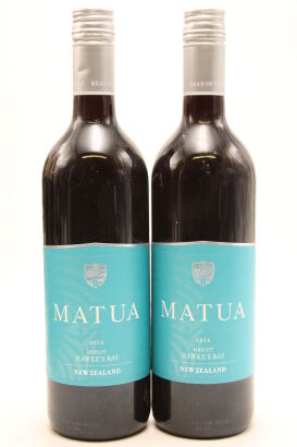 (2) 2014 Matua Valley Merlot, Hawke's Bay