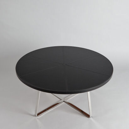 A Sarsfield Brooke Italian Leather Coffee Table