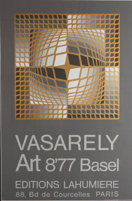 A Vasarely Basel Exhibition Poster