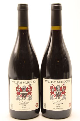 (2) 2014 William Murdoch Wines Syrah, Gimblett Gravels [JR16]