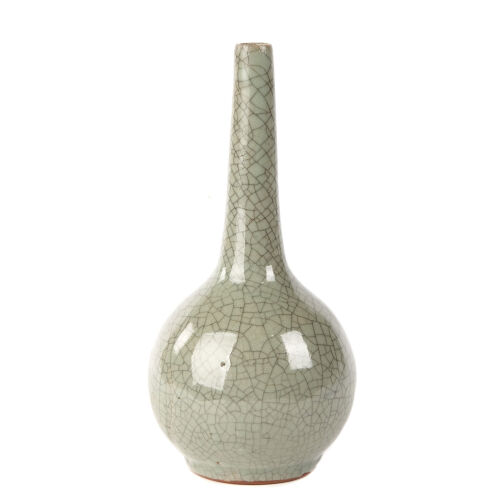 A Crackled Glaze Bottle Vase