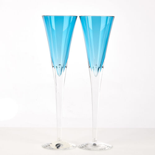 A Pair of Waterford Crystal Champagne Flutes