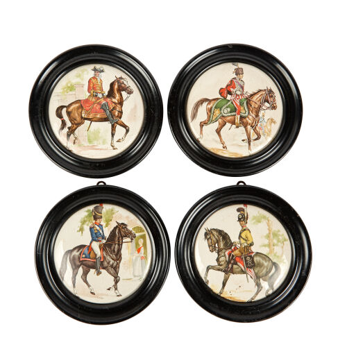 A Set of Four Pot Lids