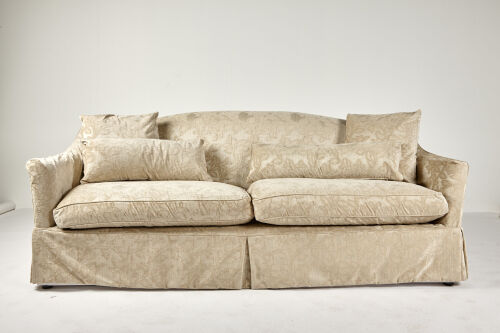 A Pair of Contemporary Camel Back Sofas